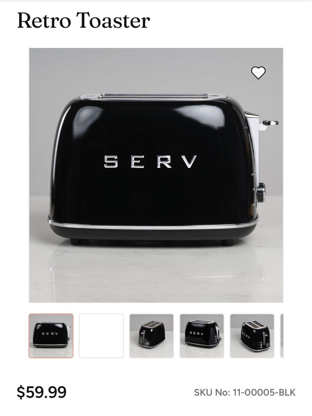 SERVAPPÉTIT Retro Toaster